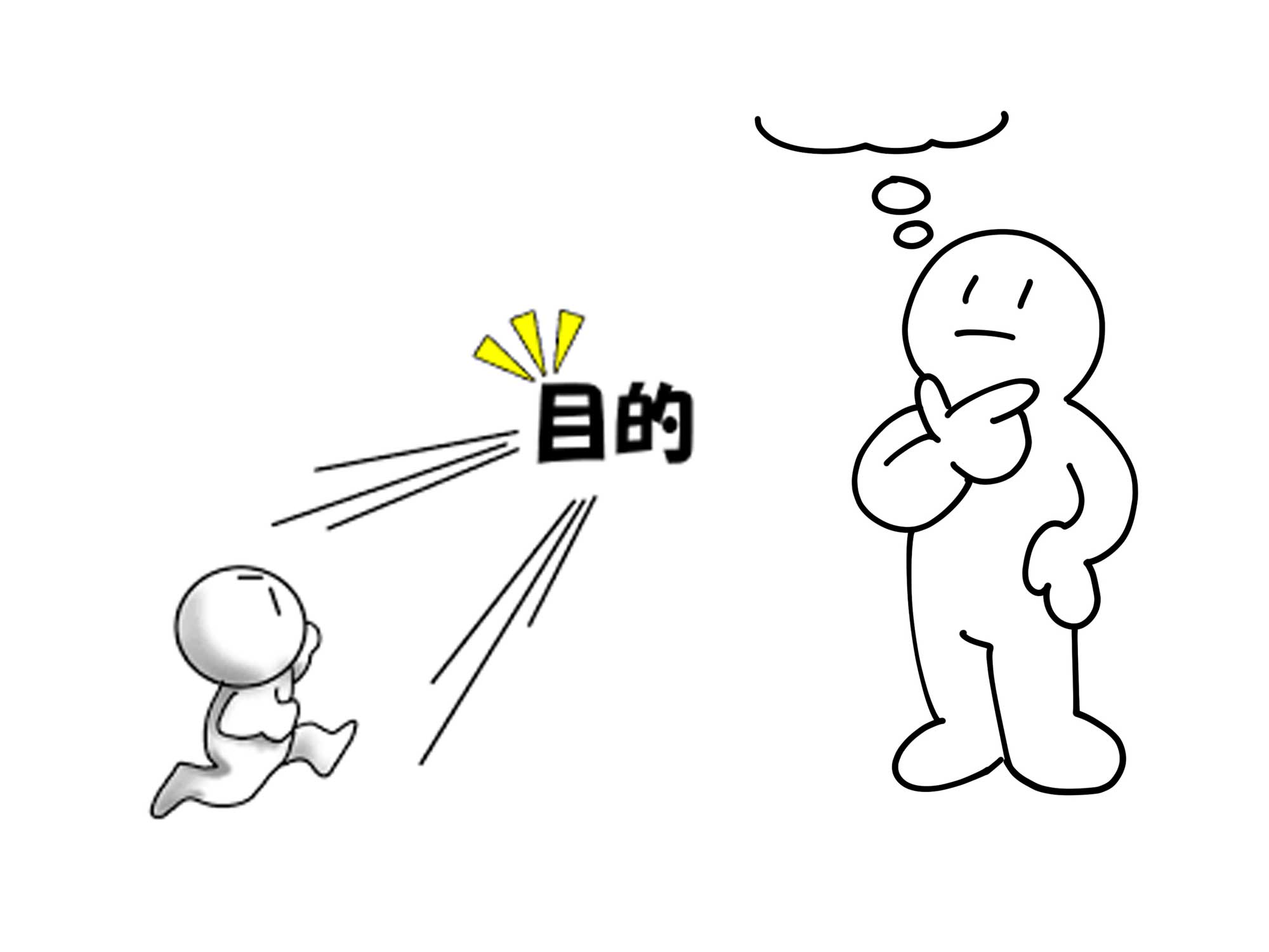 目的は考えること